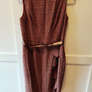 Jones New York dress w copper belt size 12